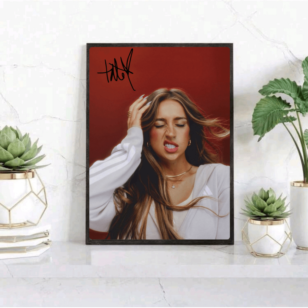 Tate McRae Poster with Frame - Vibes DistrictTate McRae Poster with Frame poster GoldVibes District
