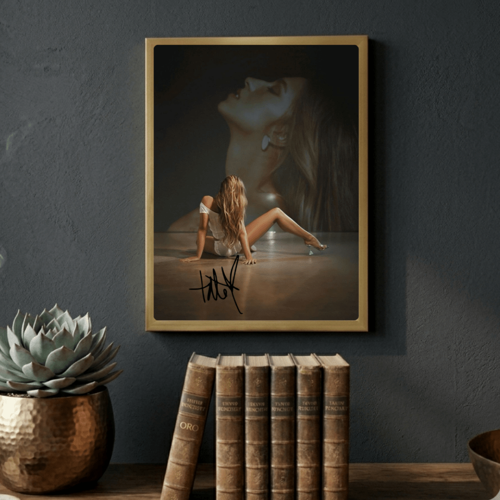 Tate McRae Poster with Frame - Vibes DistrictTate McRae Poster with Frame poster GoldVibes District