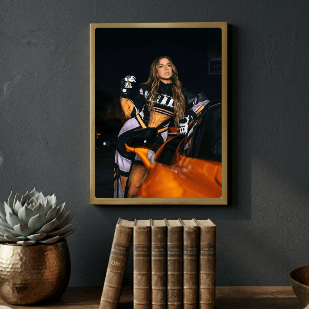 Tate McRae Poster with Frame - Vibes DistrictTate McRae Poster with Frame poster GoldVibes District