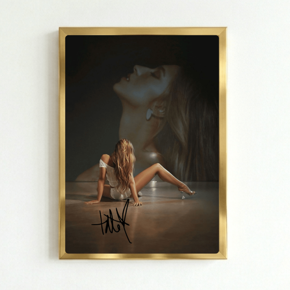 Tate McRae Poster with Frame - Vibes DistrictTate McRae Poster with Frame poster GoldVibes District