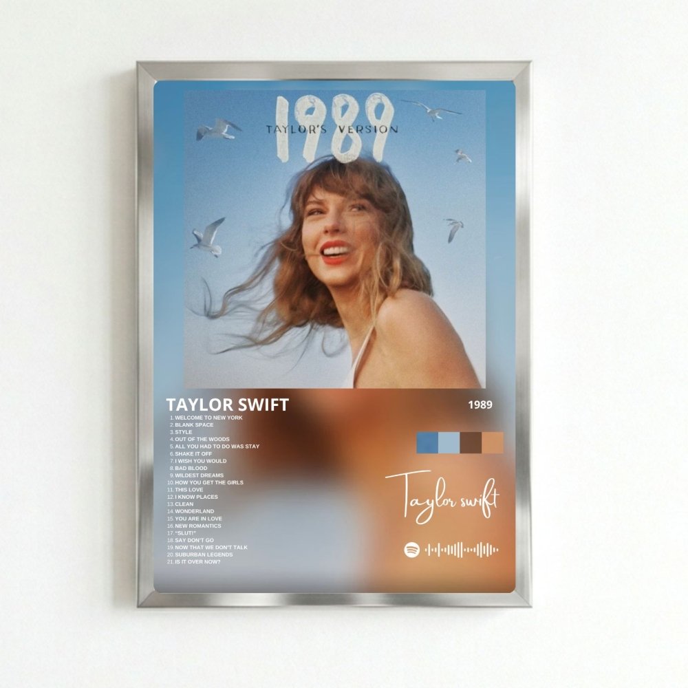 taylor swift - 1989 - Vibes Districttaylor swift - 1989 poster SilverVibes District