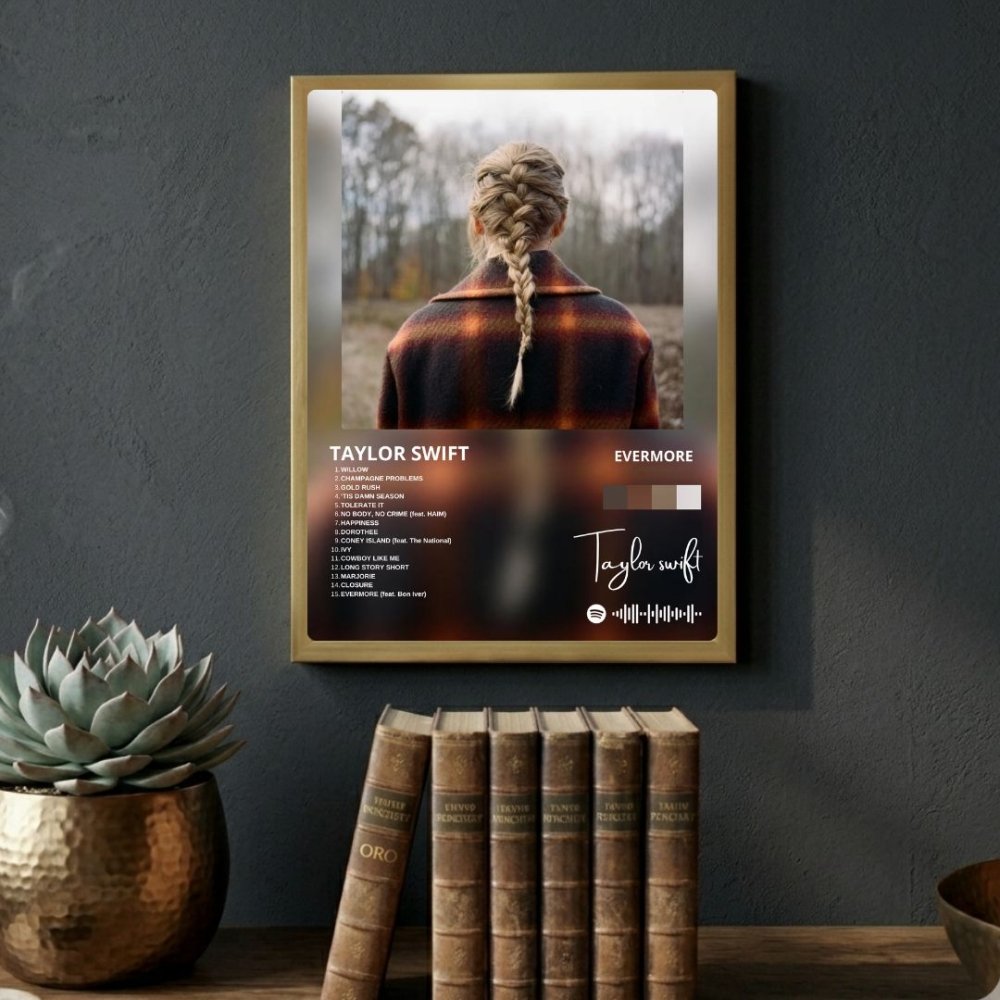 taylor swift - evermore - Vibes Districttaylor swift - evermore poster SilverVibes District