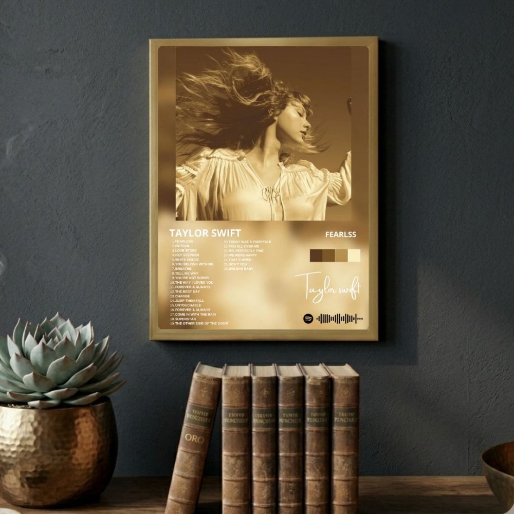 Taylor Swift - Fearless Poster with Frame - Vibes DistrictTaylor Swift - Fearless Poster with Frame poster BiancoVibes District