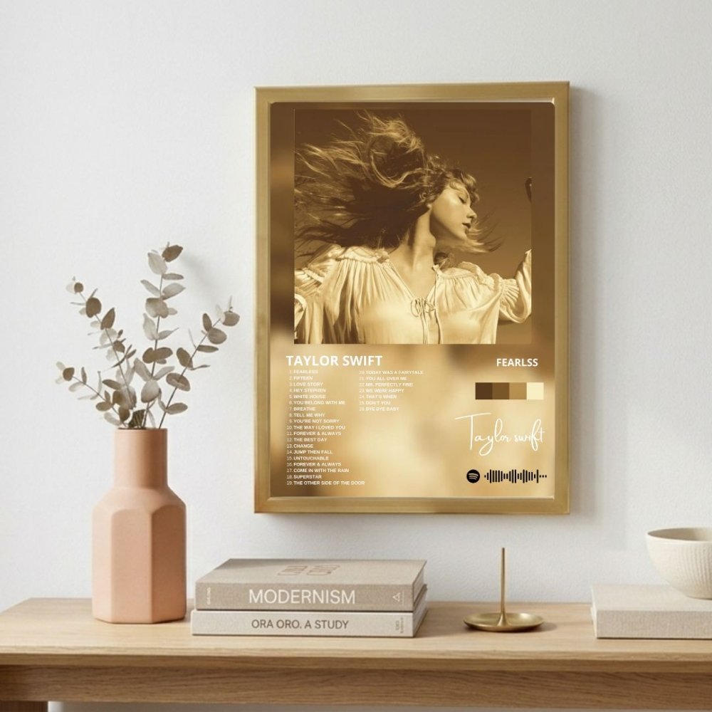 Taylor Swift - Fearless Poster with Frame - Vibes DistrictTaylor Swift - Fearless Poster with Frame poster BiancoVibes District