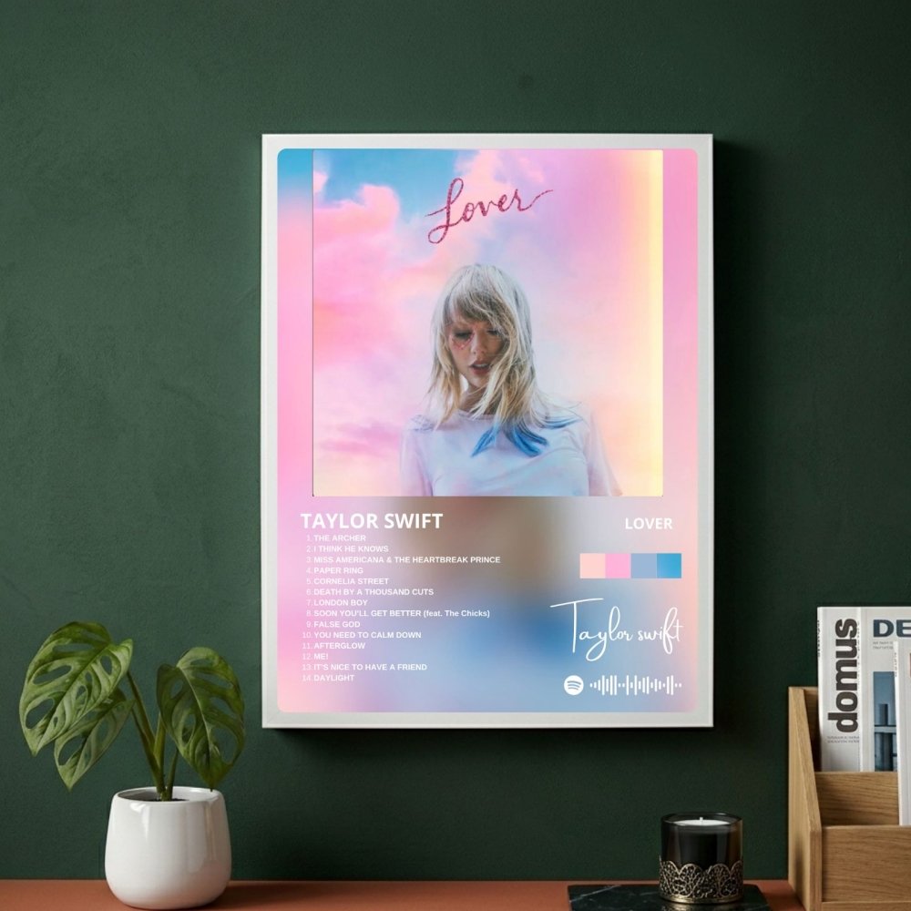 Taylor Swift - Lover Poster with Frame - Vibes DistrictTaylor Swift - Lover Poster with Frame poster BiancoVibes District