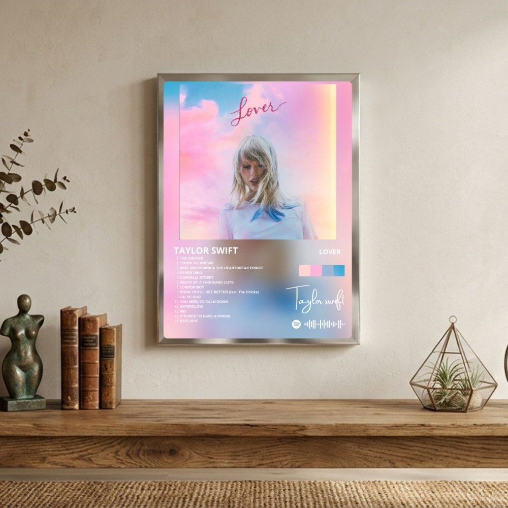 Taylor Swift - Lover Poster with Frame - Vibes DistrictTaylor Swift - Lover Poster with Frame poster BiancoVibes District