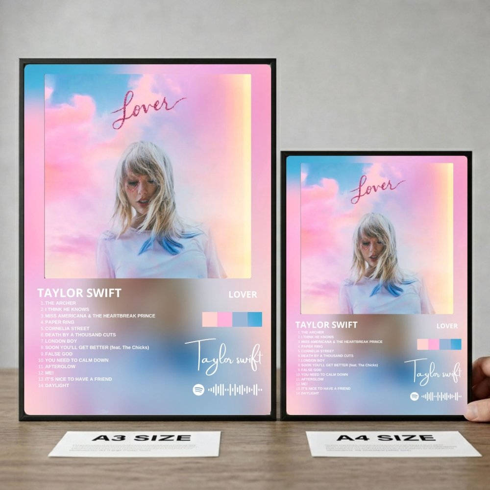 Taylor Swift - Lover Poster with Frame - Vibes DistrictTaylor Swift - Lover Poster with Frame poster BiancoVibes District