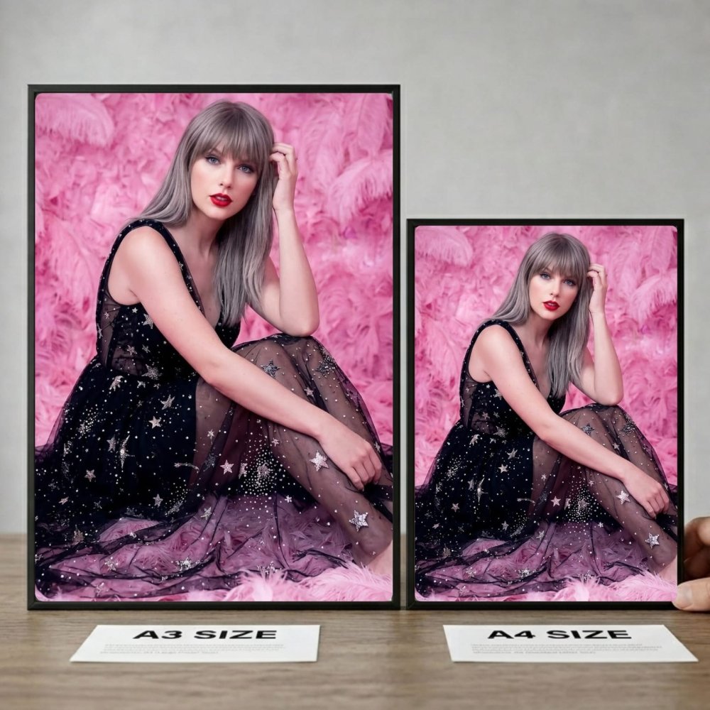 Taylor Swift Poster with Frame - Vibes DistrictTaylor Swift Poster with Frame poster BiancoVibes District