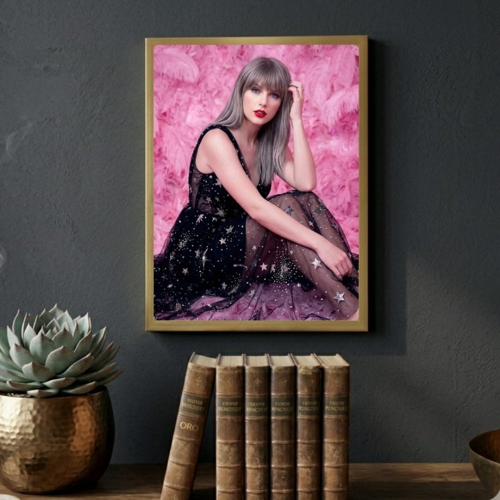 Taylor Swift Poster with Frame - Vibes DistrictTaylor Swift Poster with Frame poster BiancoVibes District
