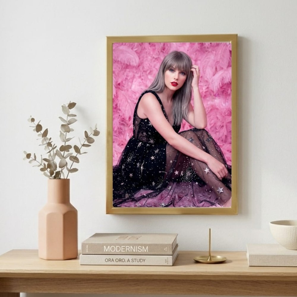 Taylor Swift Poster with Frame - Vibes DistrictTaylor Swift Poster with Frame poster BiancoVibes District