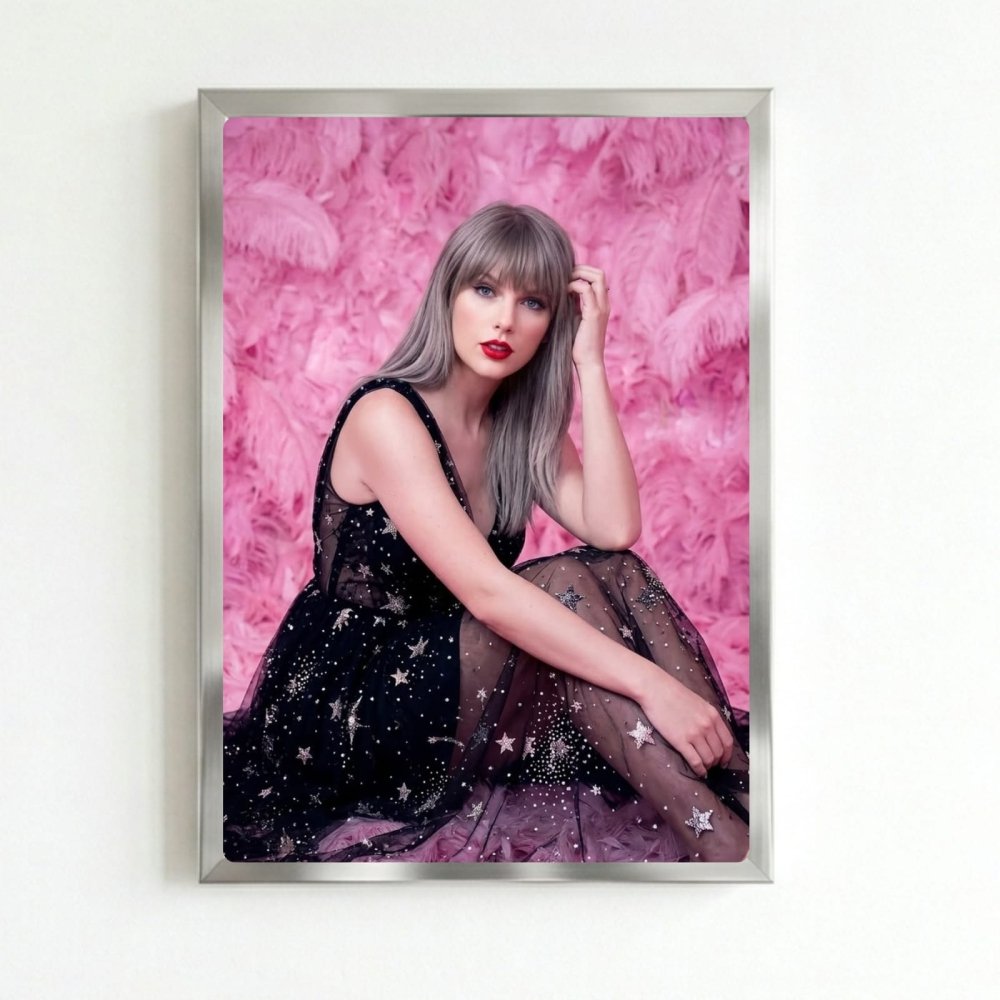 Taylor Swift Poster with Frame - Vibes DistrictTaylor Swift Poster with Frame poster SilverVibes District