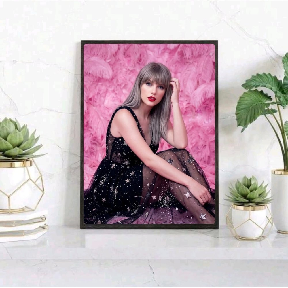 Taylor Swift Poster with Frame - Vibes DistrictTaylor Swift Poster with Frame poster BiancoVibes District