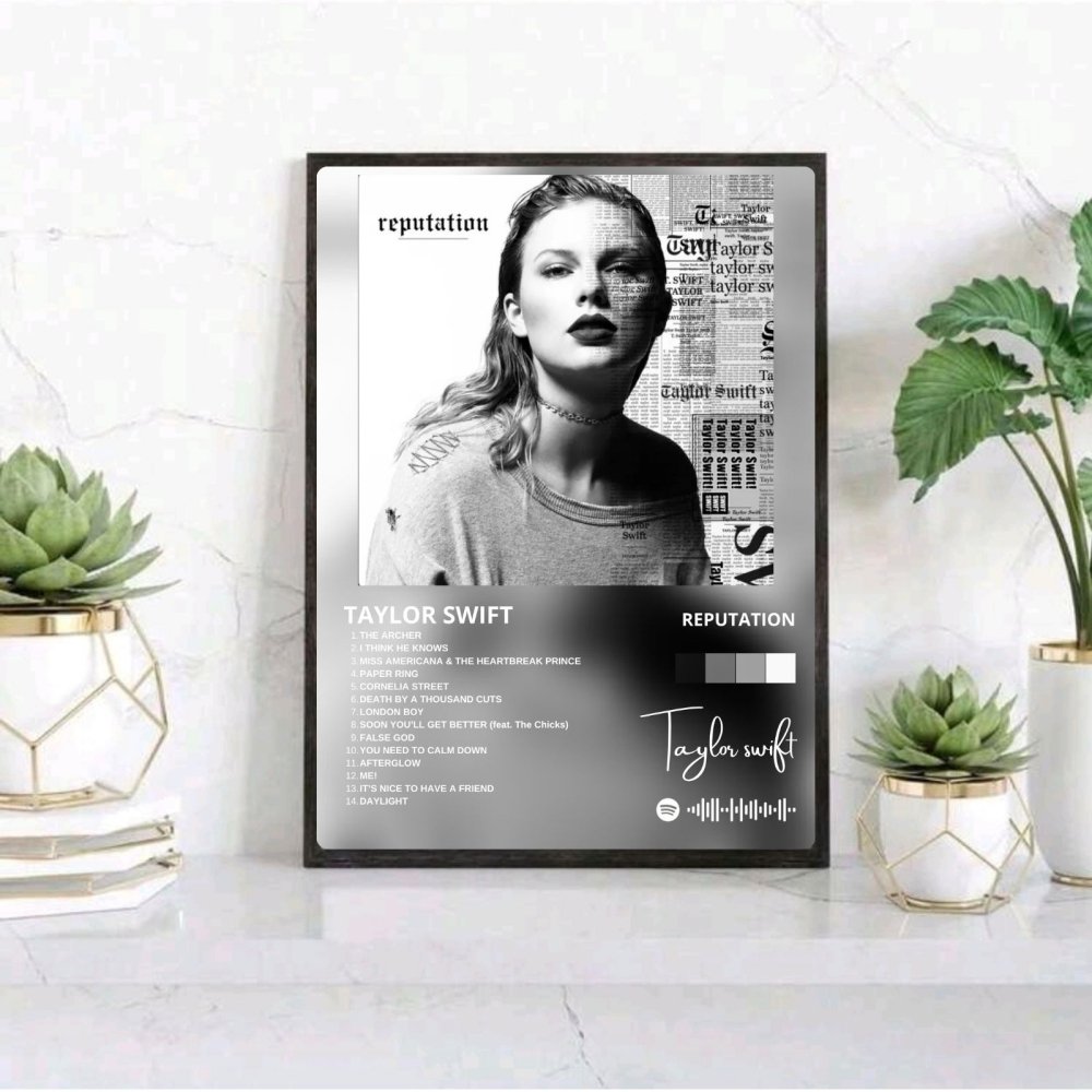 Taylor Swift - Reputation Poster with Frame - Vibes DistrictTaylor Swift - Reputation Poster with Frame poster SilverVibes District