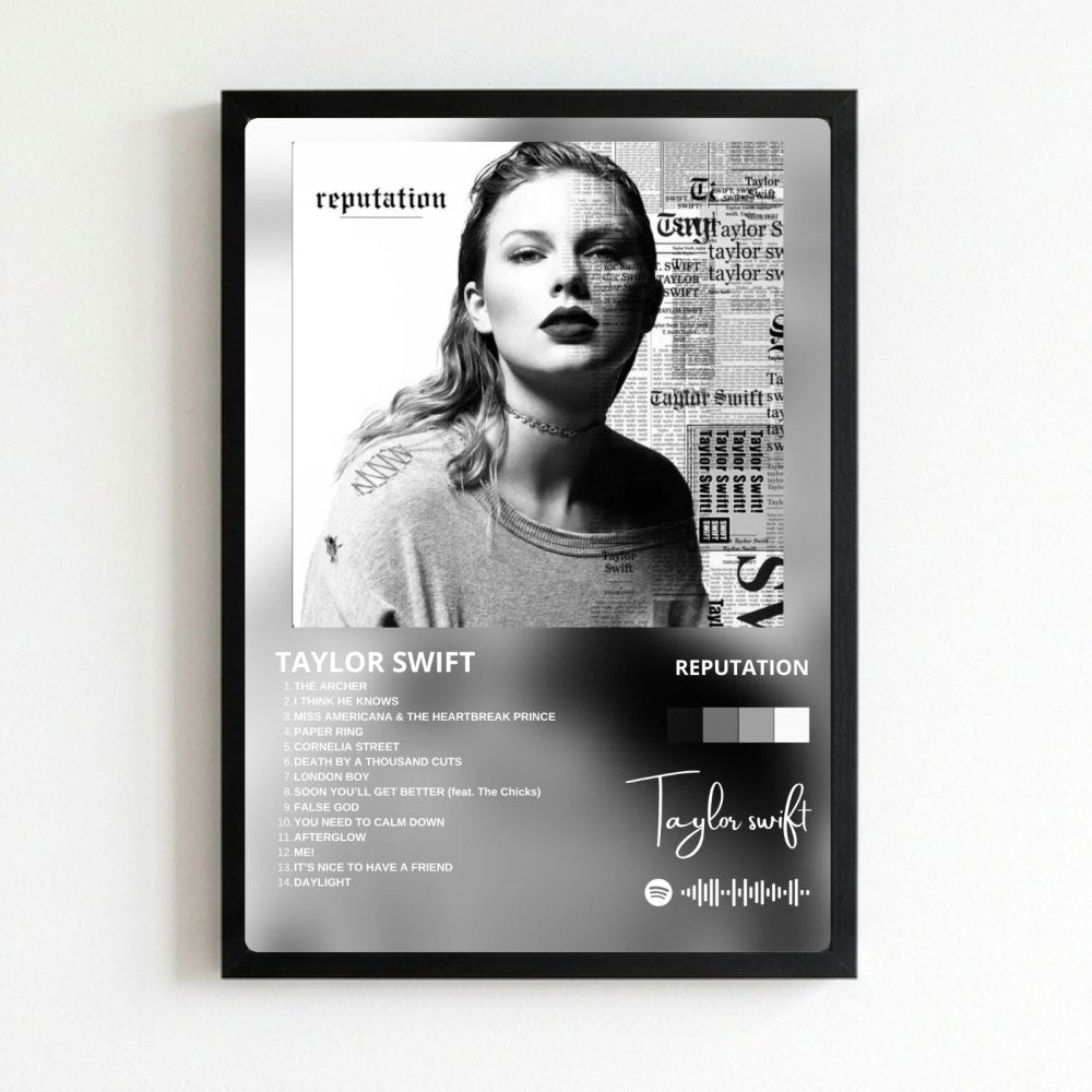 Taylor Swift - Reputation Poster with Frame - Vibes DistrictTaylor Swift - Reputation Poster with Frame poster NeroVibes District