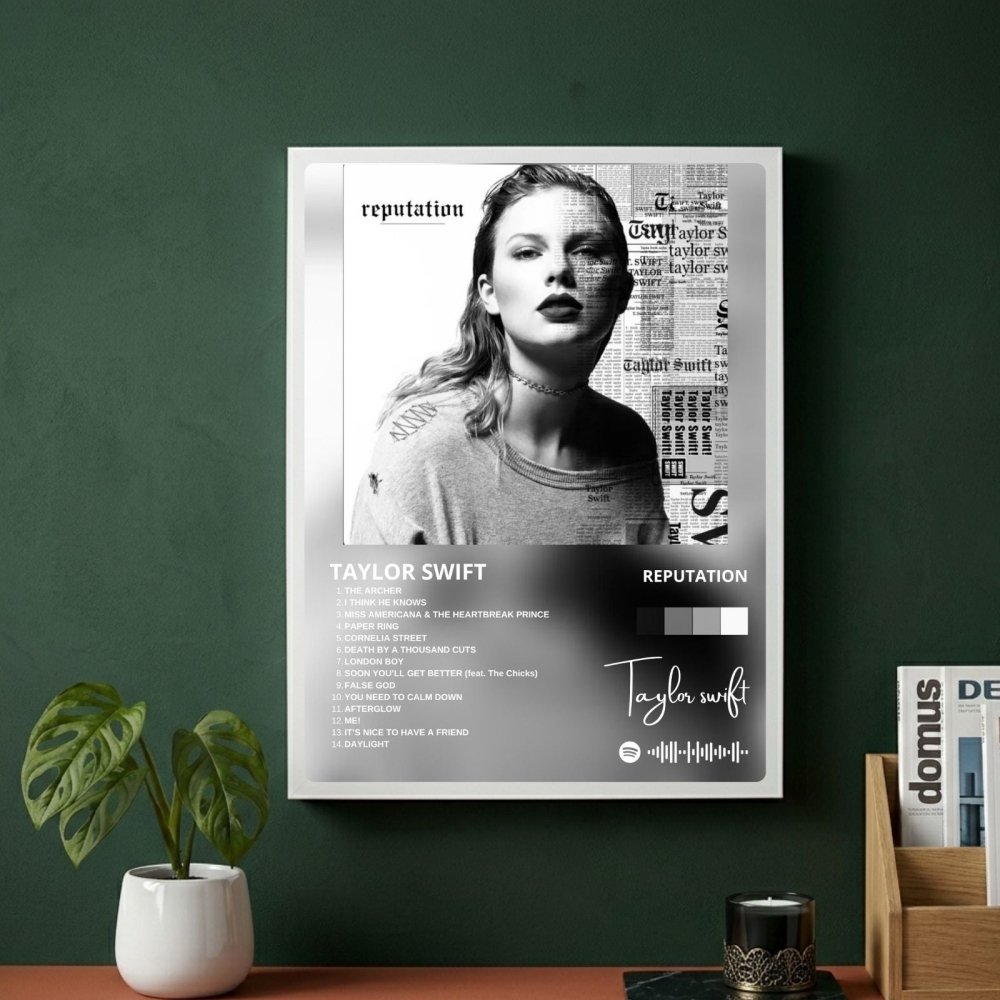 Taylor Swift - Reputation Poster with Frame - Vibes DistrictTaylor Swift - Reputation Poster with Frame poster SilverVibes District