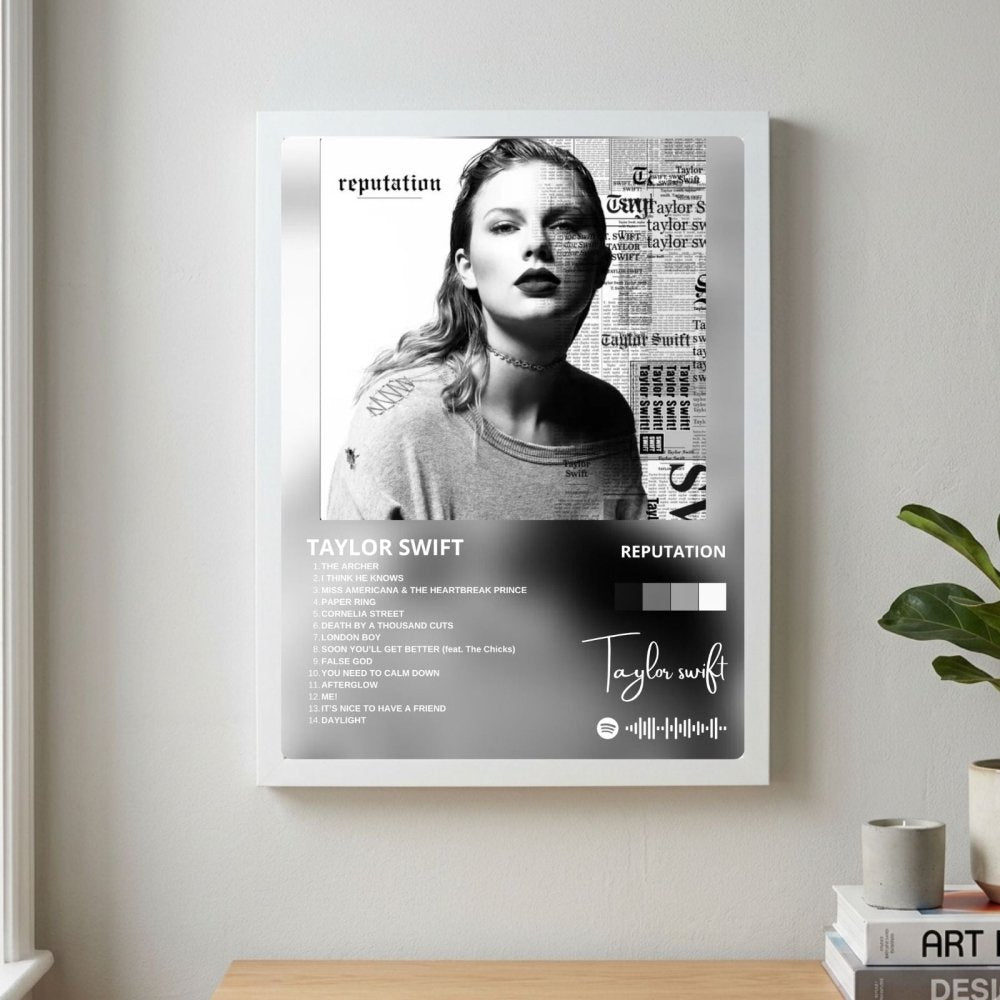 Taylor Swift - Reputation Poster with Frame - Vibes DistrictTaylor Swift - Reputation Poster with Frame poster SilverVibes District