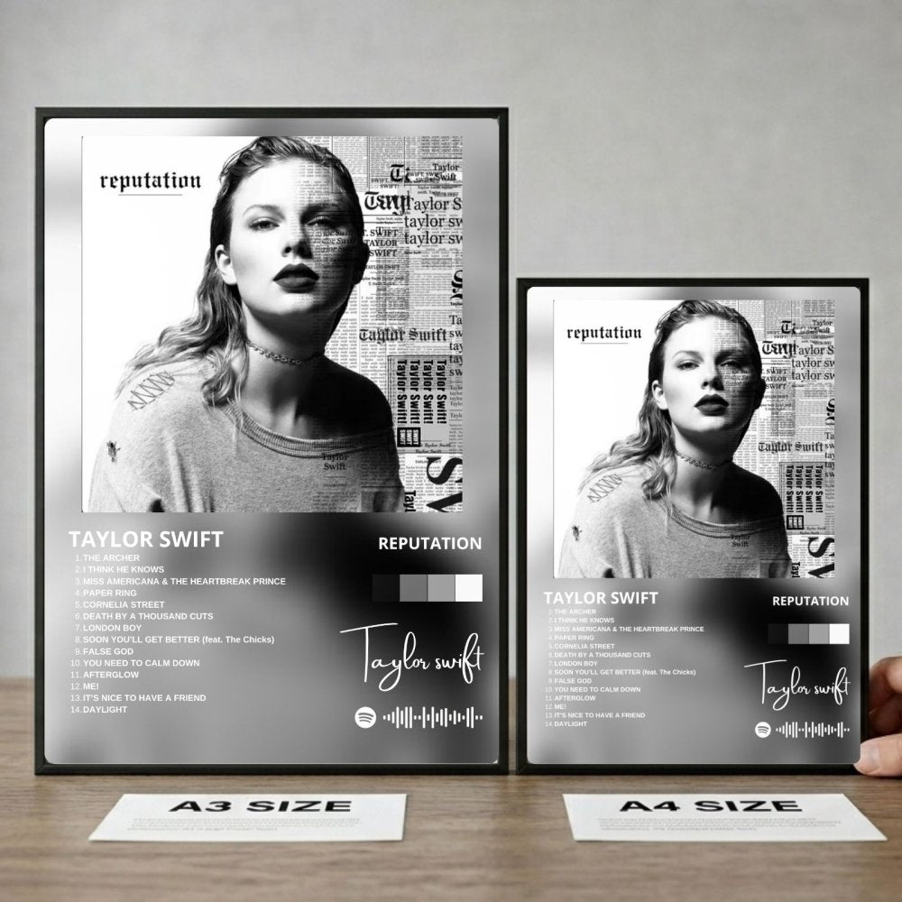 Taylor Swift - Reputation Poster with Frame - Vibes DistrictTaylor Swift - Reputation Poster with Frame poster SilverVibes District