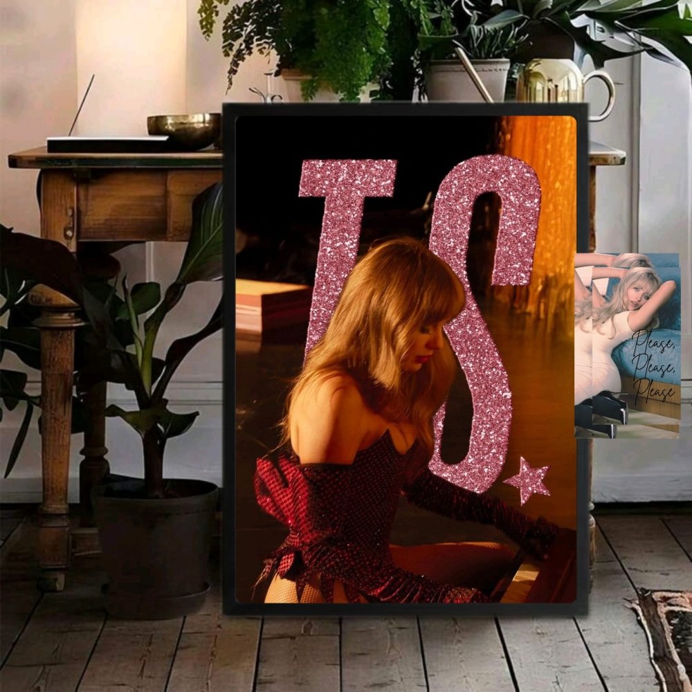 Taylor Swift - The Life Of A Showgirl Poster with Frame - Vibes DistrictTaylor Swift - The Life Of A Showgirl Poster with Frame poster GoldVibes District