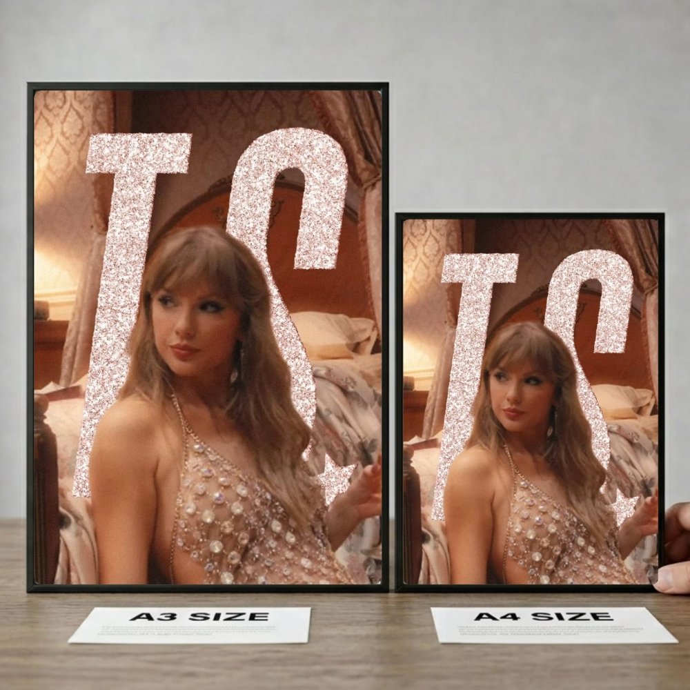 Taylor Swift - The Life Of A Showgirl Poster with Frame - Vibes DistrictTaylor Swift - The Life Of A Showgirl Poster with Frame poster GoldVibes District