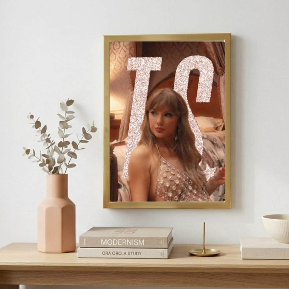Taylor Swift - The Life Of A Showgirl Poster with Frame - Vibes DistrictTaylor Swift - The Life Of A Showgirl Poster with Frame poster GoldVibes District