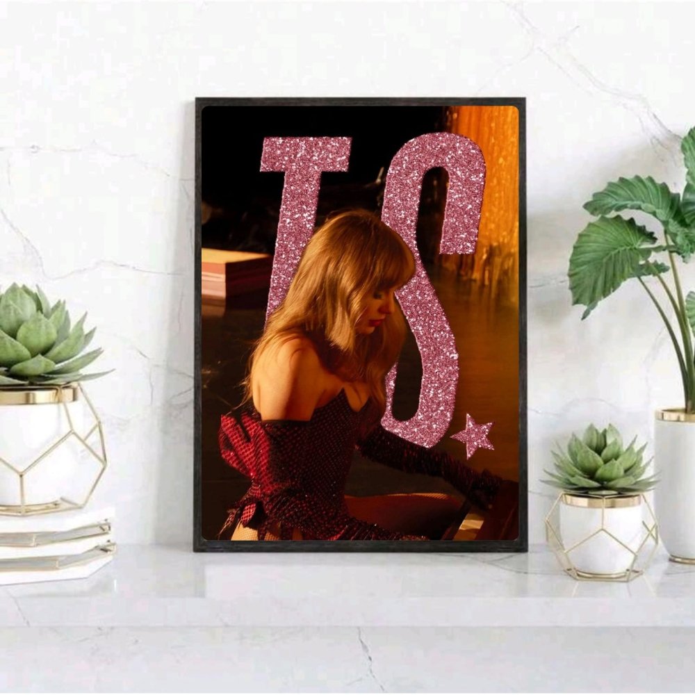 Taylor Swift - The Life Of A Showgirl Poster with Frame - Vibes DistrictTaylor Swift - The Life Of A Showgirl Poster with Frame poster GoldVibes District