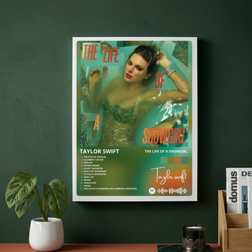 Taylor Swift - The Life Of A Showgirl Poster with Frame - Vibes DistrictTaylor Swift - The Life Of A Showgirl Poster with Frame poster SilverVibes District