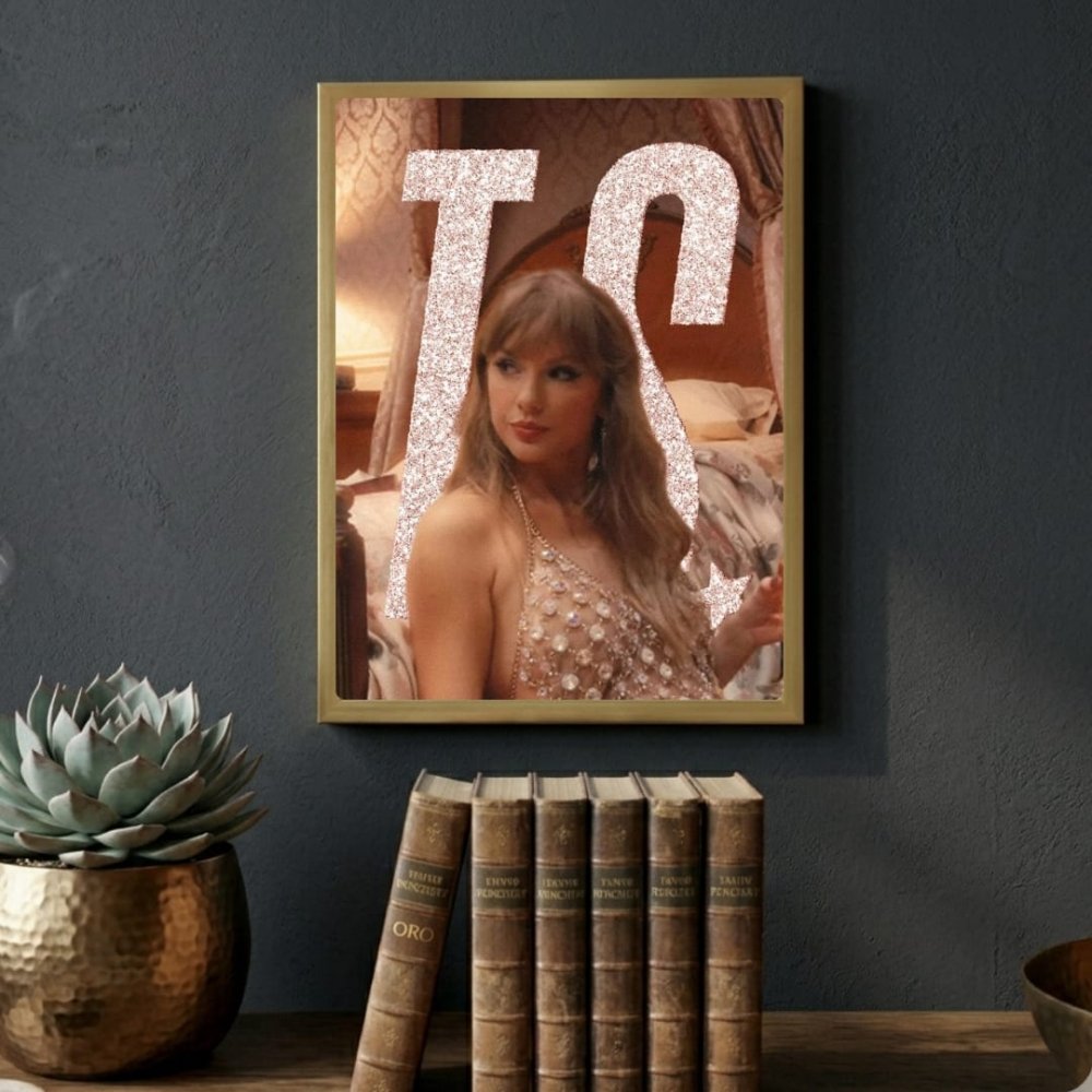 Taylor Swift - The Life Of A Showgirl Poster with Frame - Vibes DistrictTaylor Swift - The Life Of A Showgirl Poster with Frame poster GoldVibes District