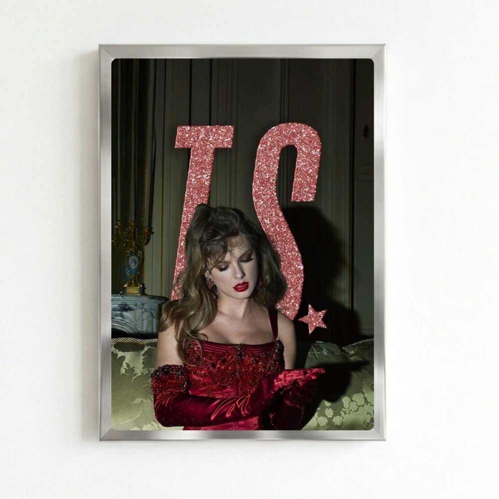 Taylor Swift - The Life Of A Showgirl Poster with Frame - Vibes DistrictTaylor Swift - The Life Of A Showgirl Poster with Frame poster SilverVibes District
