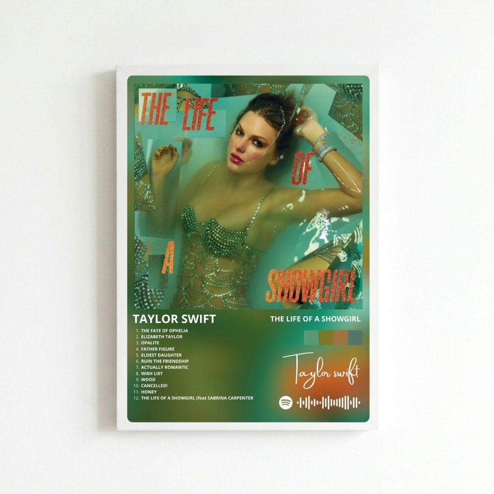 Taylor Swift - The Life Of A Showgirl Poster with Frame - Vibes DistrictTaylor Swift - The Life Of A Showgirl Poster with Frame poster BiancoVibes District