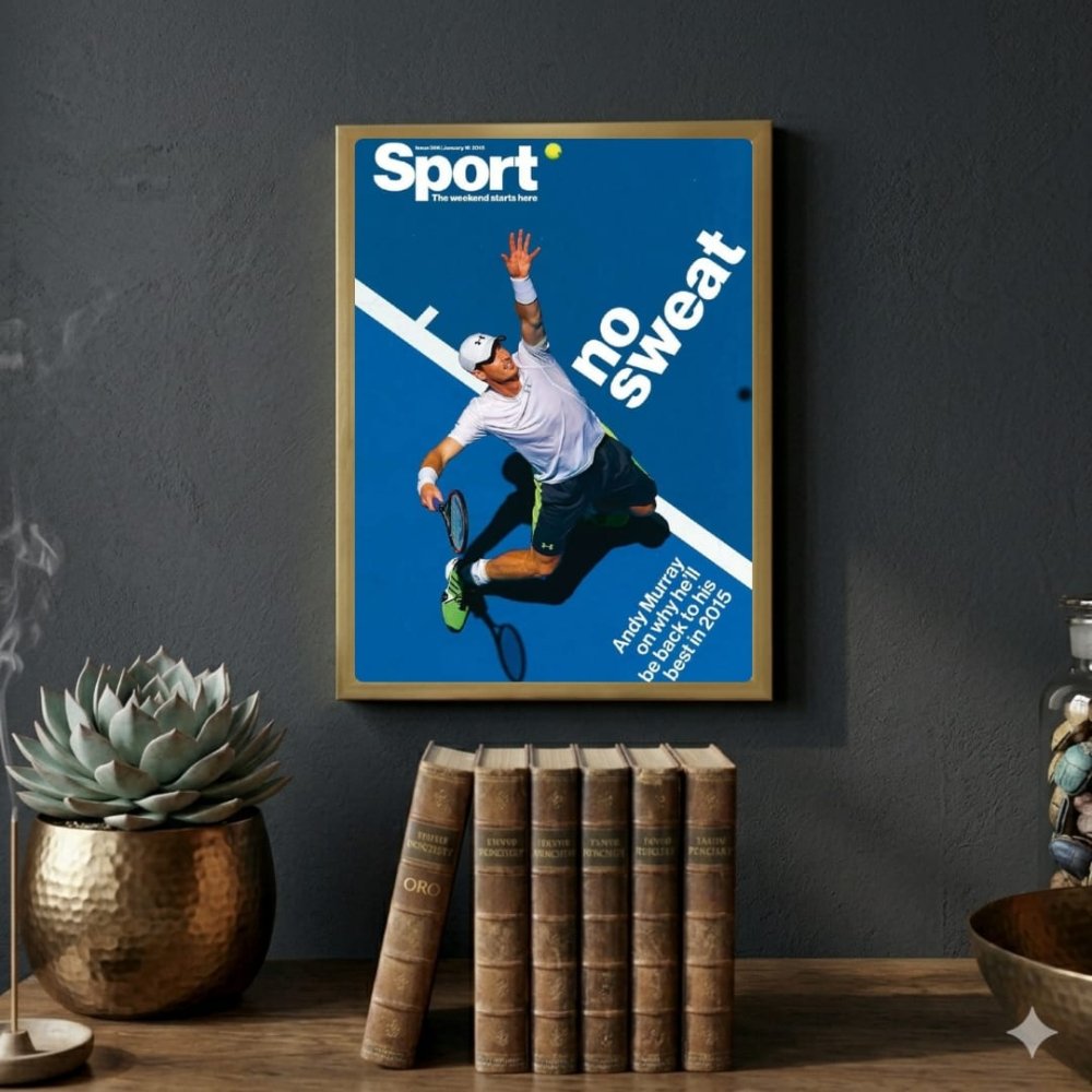 Tennis Andy Murray - Vibes DistrictTennis Andy Murray poster GoldVibes District