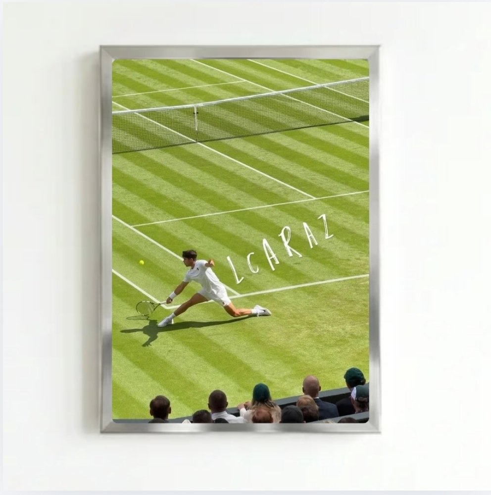 Tennis - Carlos Alcaraz - Vibes DistrictTennis - Carlos Alcaraz poster SilverVibes District