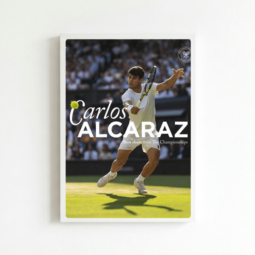 Tennis - Carlos Alcaraz - Vibes DistrictTennis - Carlos Alcaraz poster BiancoVibes District