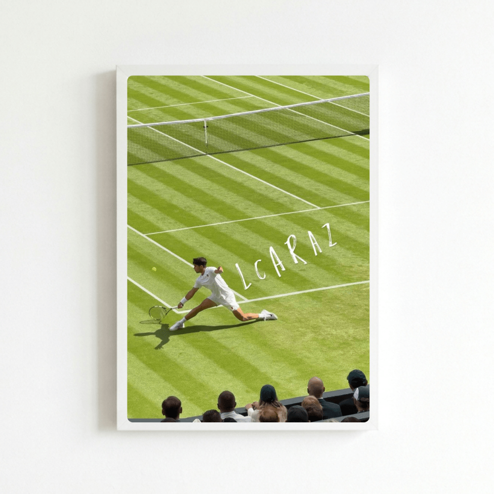 Tennis - Carlos Alcaraz - Vibes DistrictTennis - Carlos Alcaraz poster BiancoVibes District