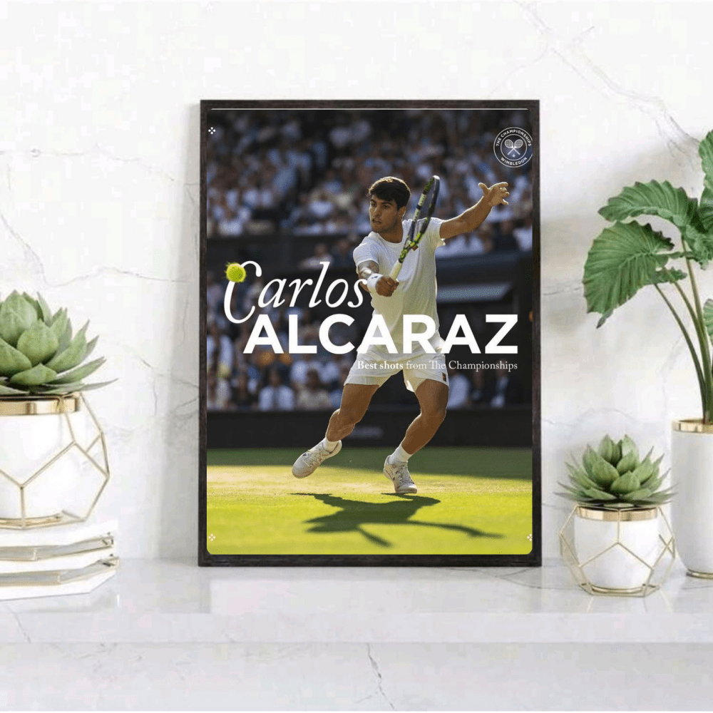 Tennis - Carlos Alcaraz - Vibes DistrictTennis - Carlos Alcaraz poster GoldVibes District