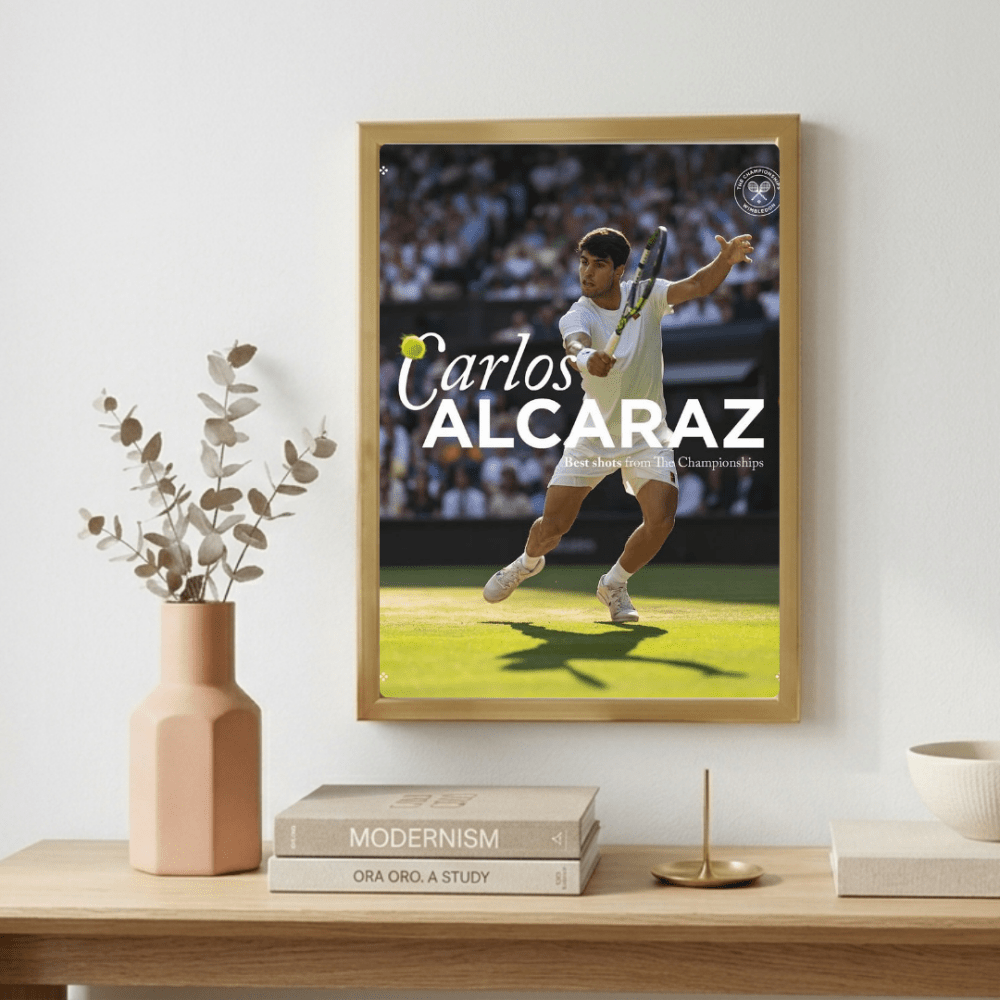 Tennis - Carlos Alcaraz - Vibes DistrictTennis - Carlos Alcaraz poster GoldVibes District