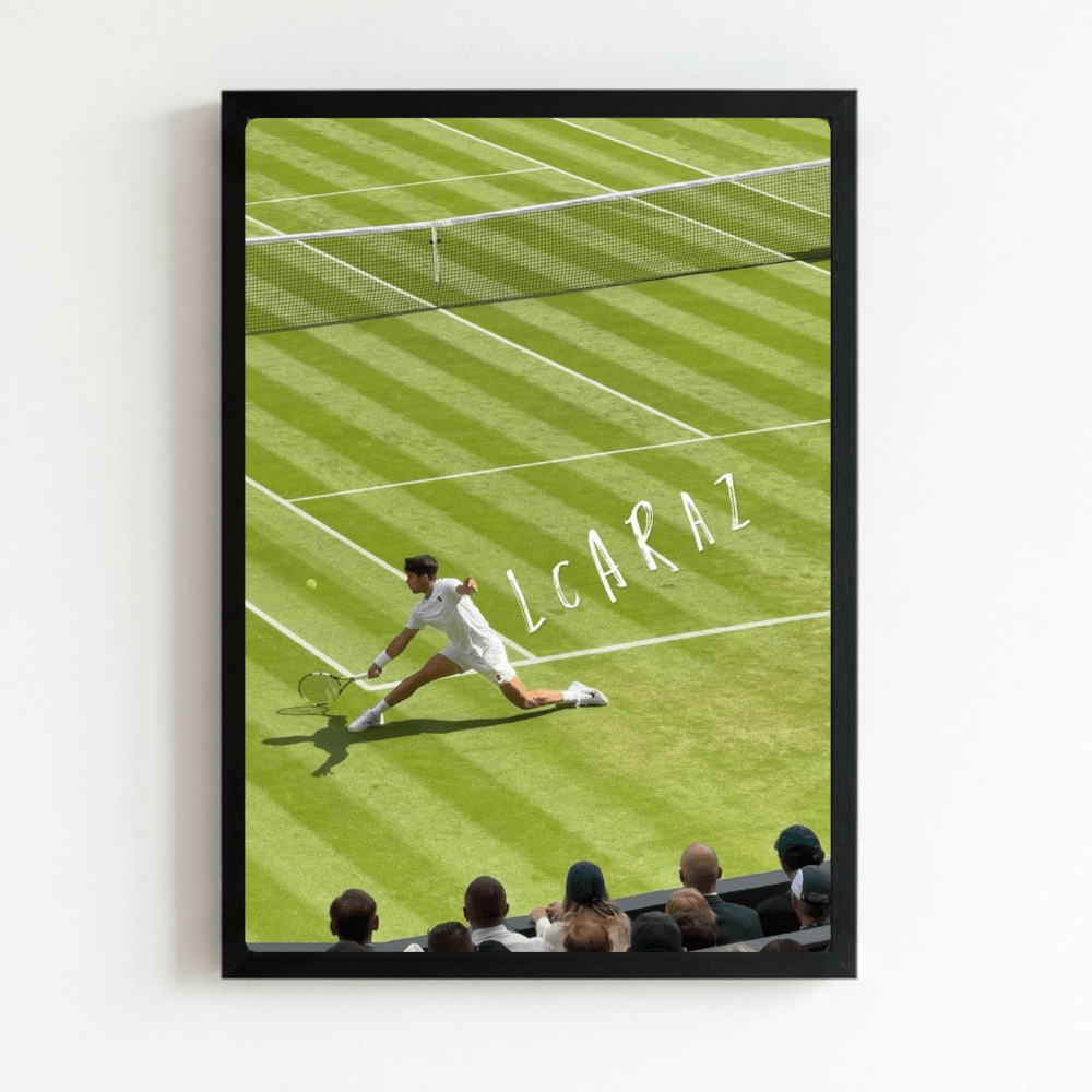 Tennis - Carlos Alcaraz - Vibes DistrictTennis - Carlos Alcaraz poster NeroVibes District