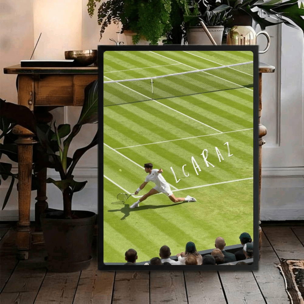 Tennis - Carlos Alcaraz - Vibes DistrictTennis - Carlos Alcaraz poster SilverVibes District