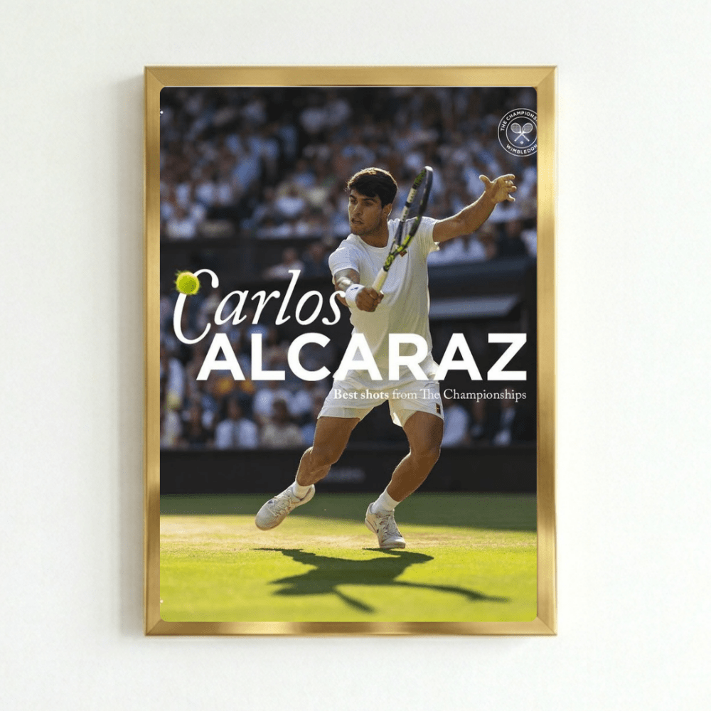 Tennis - Carlos Alcaraz - Vibes DistrictTennis - Carlos Alcaraz poster GoldVibes District