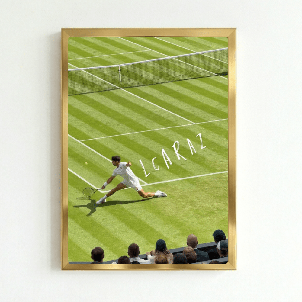 Tennis - Carlos Alcaraz - Vibes DistrictTennis - Carlos Alcaraz poster GoldVibes District