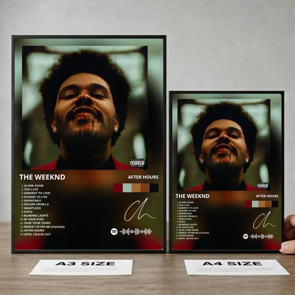 the weeknd - after hours - Vibes Districtthe weeknd - after hours poster SilverVibes District