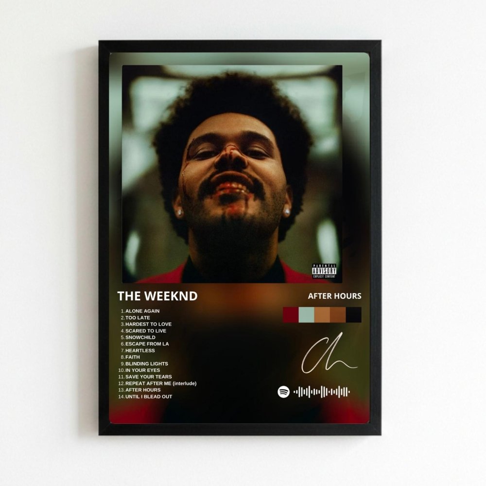 the weeknd - after hours - Vibes Districtthe weeknd - after hours poster NeroVibes District