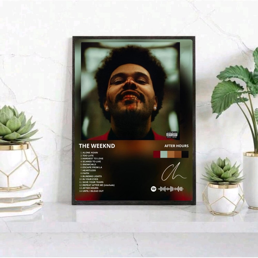 the weeknd - after hours - Vibes Districtthe weeknd - after hours poster SilverVibes District