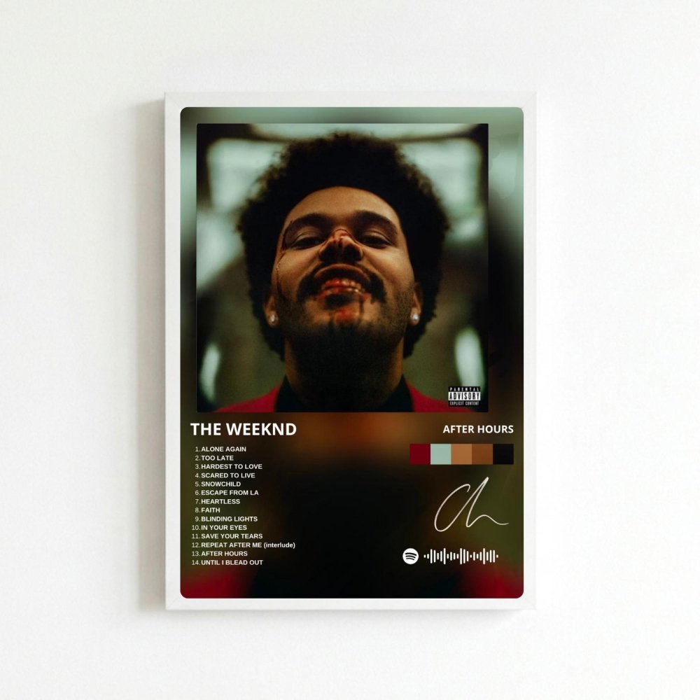 the weeknd - after hours - Vibes Districtthe weeknd - after hours poster BiancoVibes District