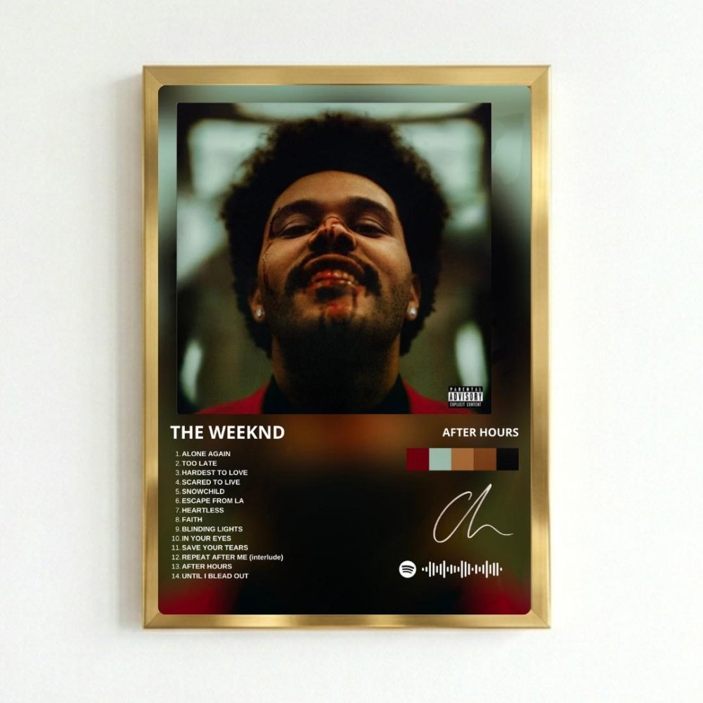the weeknd - after hours - Vibes Districtthe weeknd - after hours poster GoldVibes District