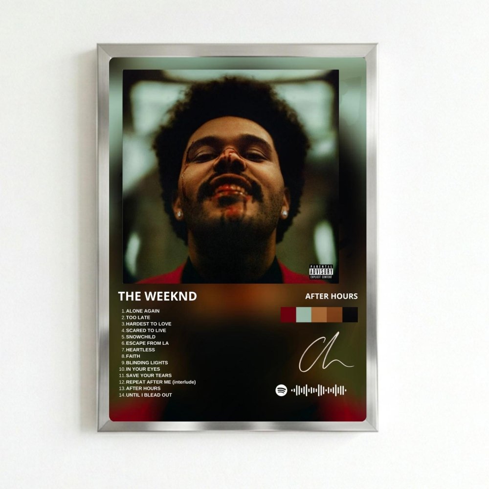 the weeknd - after hours - Vibes Districtthe weeknd - after hours poster SilverVibes District