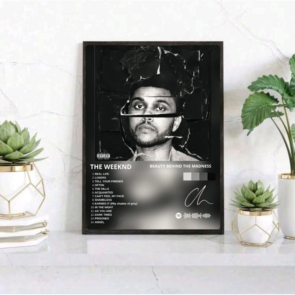 the weeknd - beauty behinf the maddness - Vibes Districtthe weeknd - beauty behinf the maddness poster BiancoVibes District