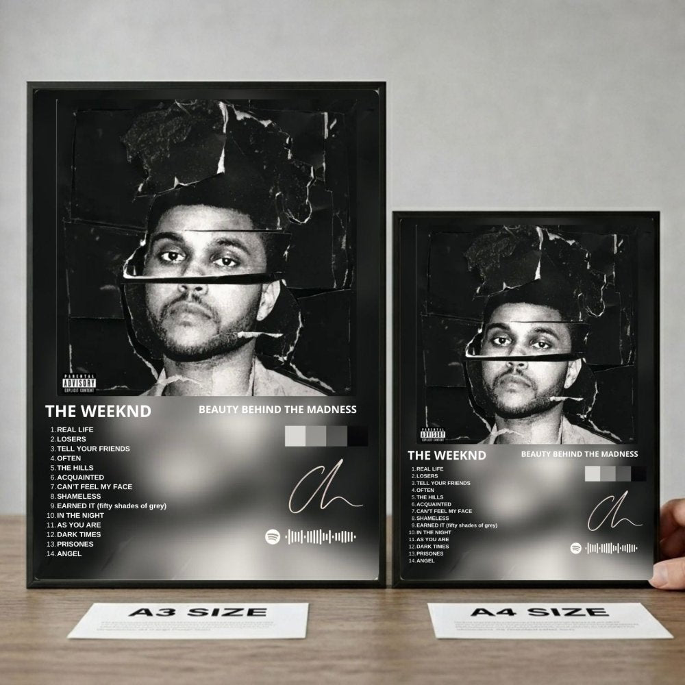 the weeknd - beauty behinf the maddness - Vibes Districtthe weeknd - beauty behinf the maddness poster BiancoVibes District