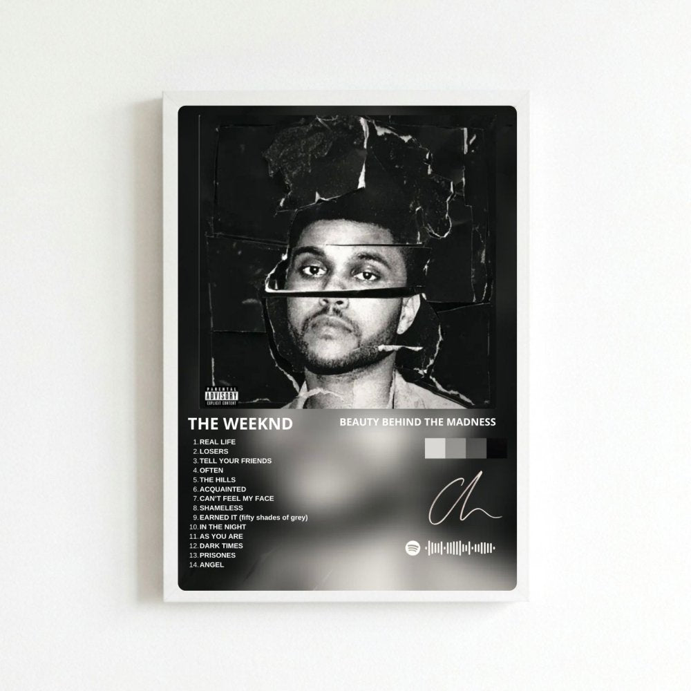 the weeknd - beauty behinf the maddness - Vibes Districtthe weeknd - beauty behinf the maddness poster BiancoVibes District