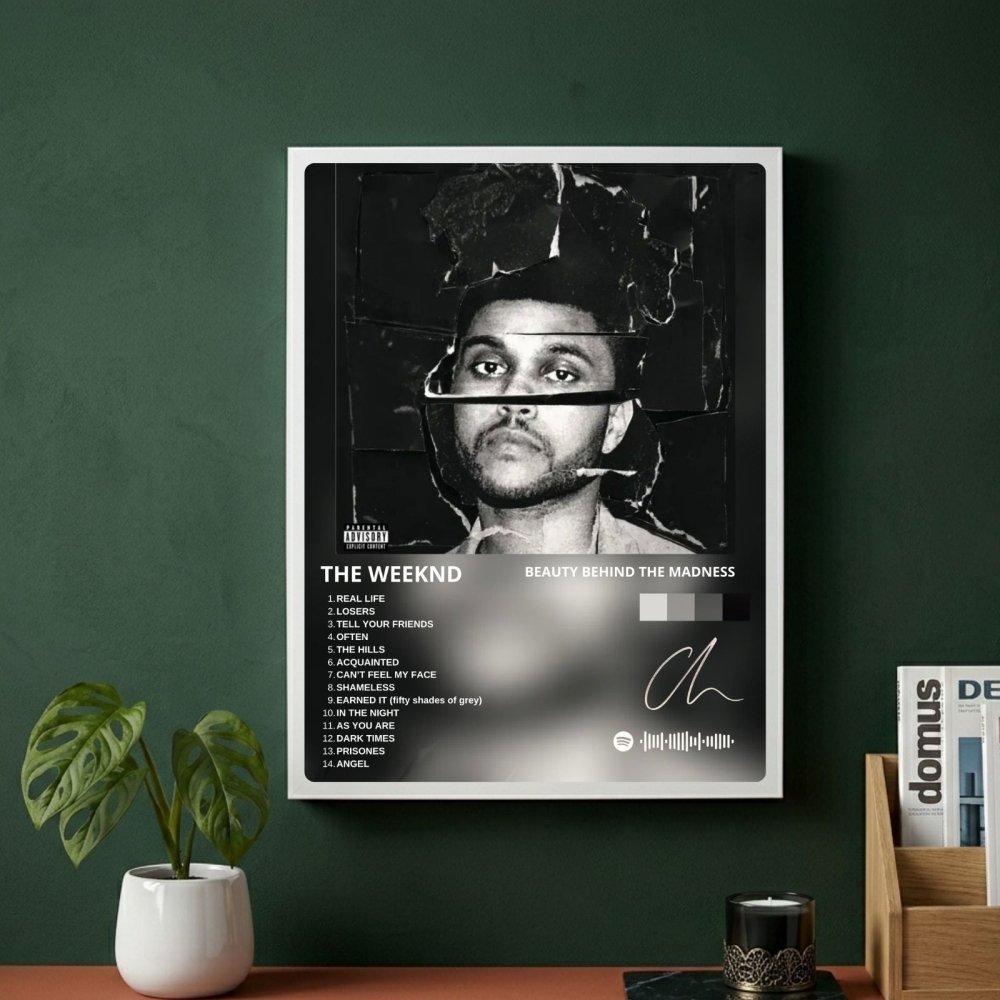 the weeknd - beauty behinf the maddness - Vibes Districtthe weeknd - beauty behinf the maddness poster BiancoVibes District