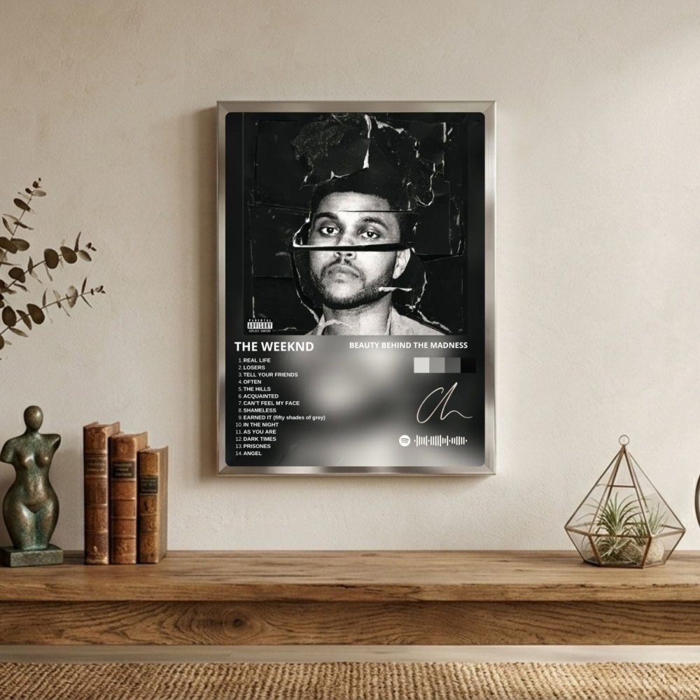 the weeknd - beauty behinf the maddness - Vibes Districtthe weeknd - beauty behinf the maddness poster BiancoVibes District